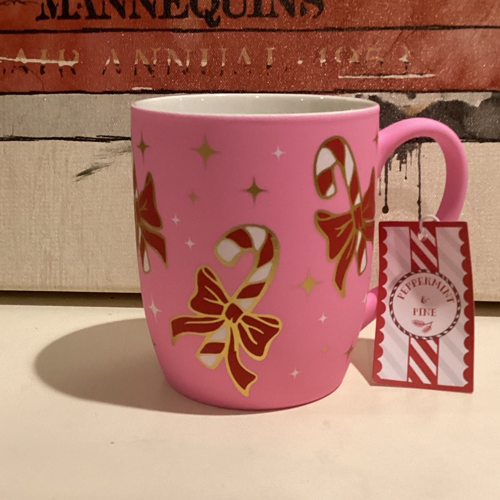 Peppermint & Pine Soft Touch Candy Cane Mug